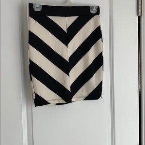 Black and white skirt